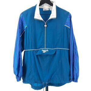 Reebok half zip pullover windbreaker jacket 90s 1990s vintage